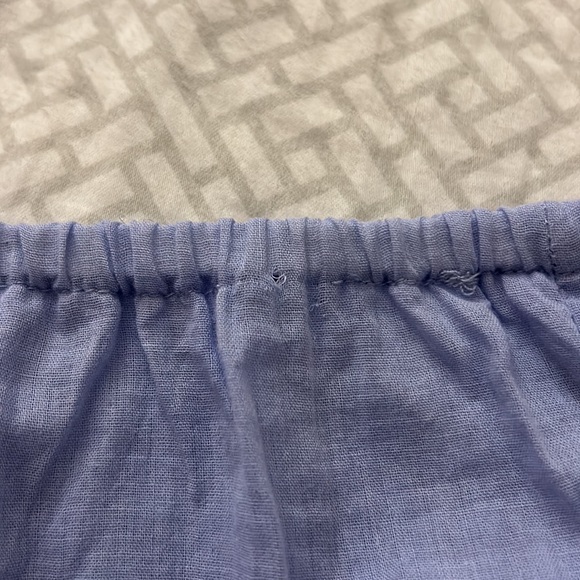 Lulus Relaxed Charm Periwinkle Gauzy Tiered Drawstring Maxi Skirt (S) - Picture 9 of 9